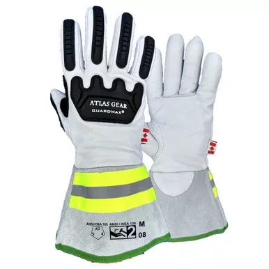 Gauntlet: Summer Leather Impact Gloves | Cut A7 | Atlas Workwear