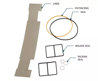 GPI 114505-2 Overhaul Kit for Pump Model HP-100