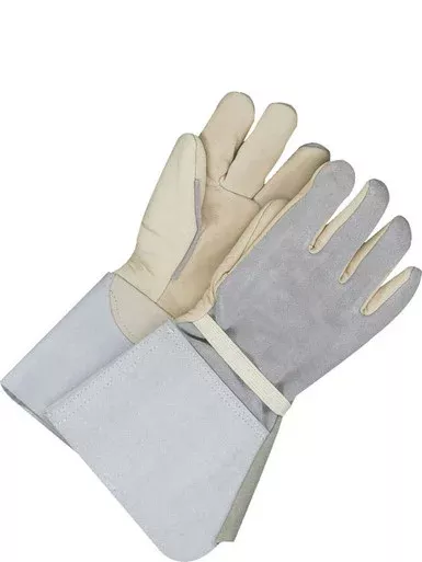 Grain Cowhide Utility Glove Gauntlet Split Back Fully Lined | Bob Dale Gloves
