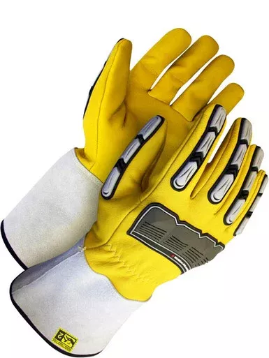 Grain Goatskin Gauntlet Back Protection Lined Thinsulate | Bob Dale Gloves