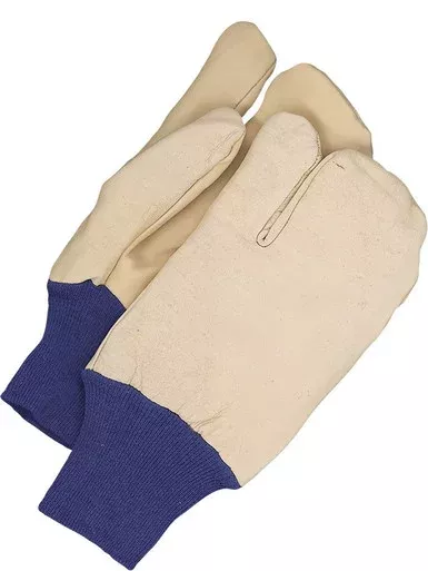 Grain Leather Mitt Lined Pile 1-Finger Knitwrist Cuff | Bob Dale Gloves