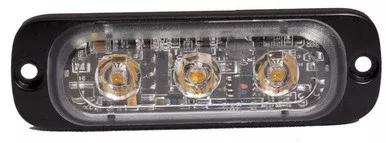 Green 3 LED Low Profile Perimeter Light Surface Mount – Lens: Clear