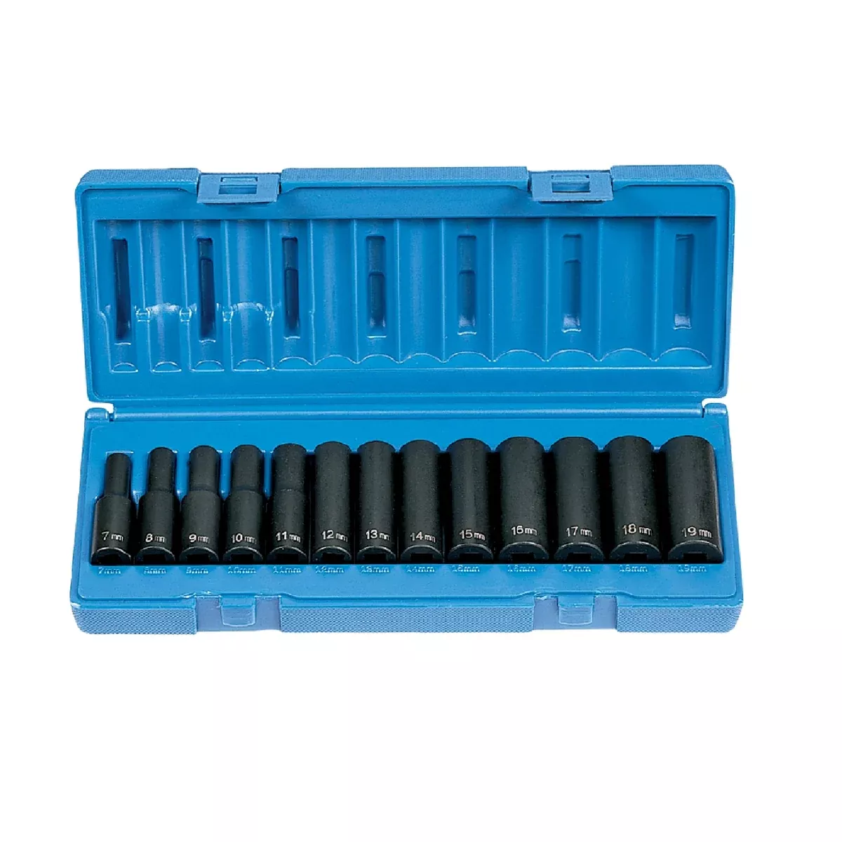 Grey Pneumatic 1203MD 3/8″ Drive 13-Piece Deep Metric Socket Set – 12-Point