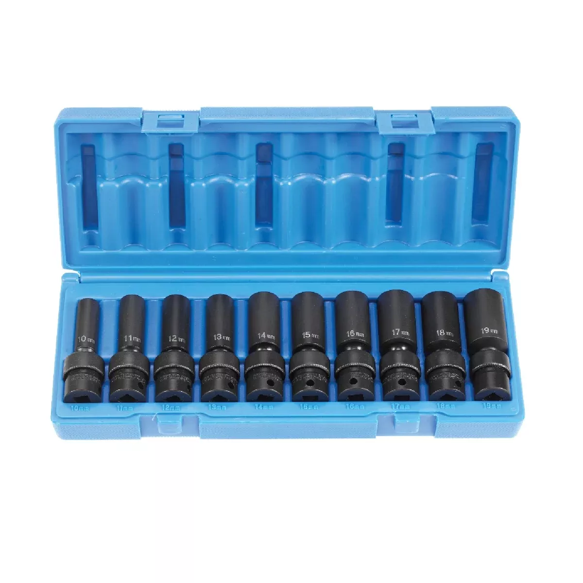 Grey Pneumatic 1210UMD 3/8″ Drive 10 Piece Deep Universal Metric Socket Set