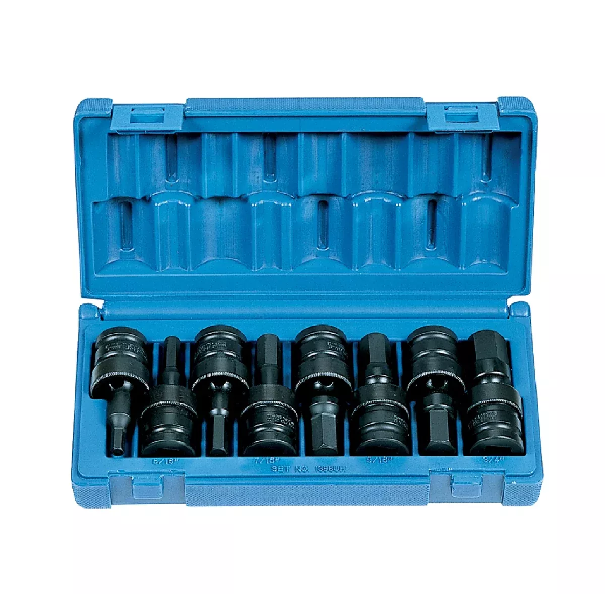 Grey Pneumatic 1398UH 1/2″ Drive 8 Piece Universal Hex Driver Set
