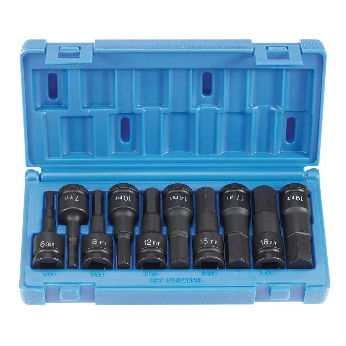 Grey Pneumatic 1498MH 1/2″ Drive 10 Piece Metric Hex Driver Set
