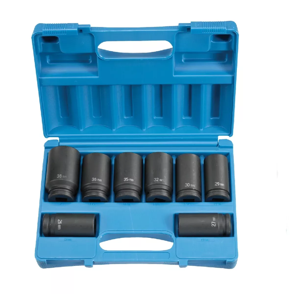 Grey Pneumatic 8134MD 3/4″ Drive 8 Piece Deep Metric Impact Socket Set