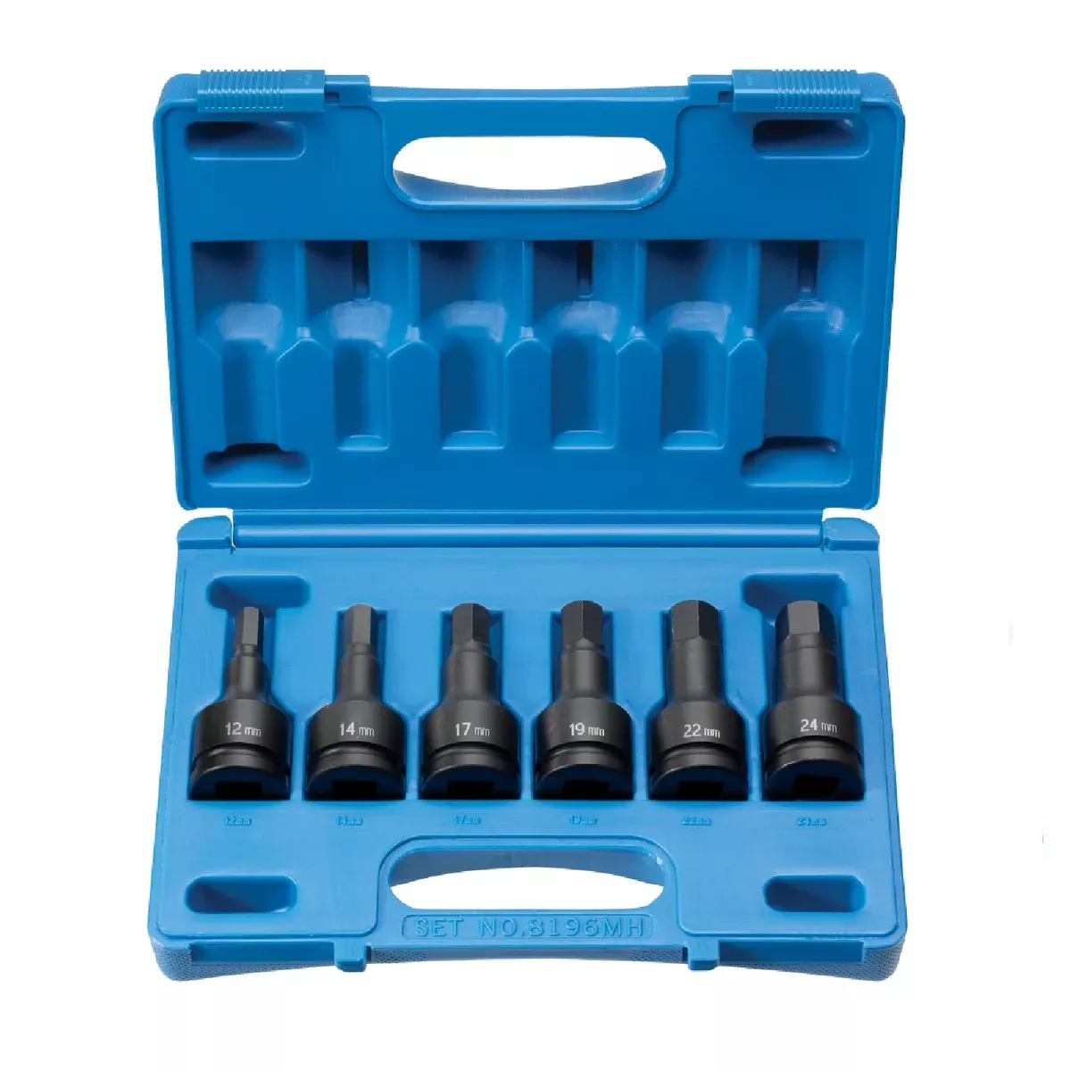 Grey Pneumatic 8196MH 3/4″ Drive 6 Piece Hex Driver Metric Impact Socket Set