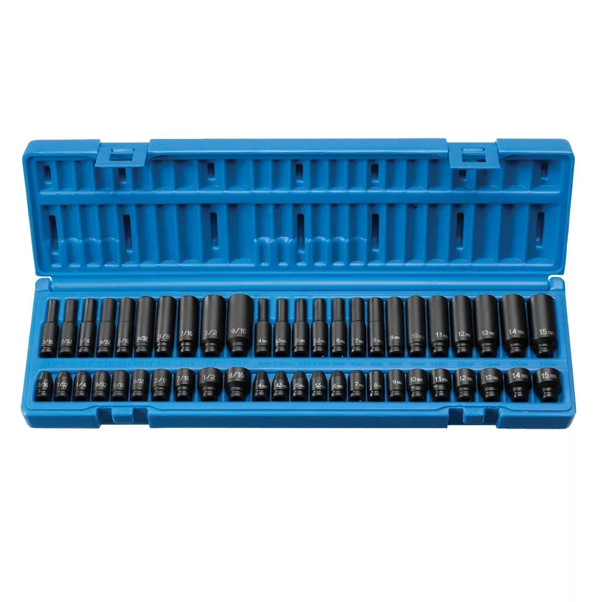 Grey Pneumatic 9748 1/4″ Drive 48-Piece Standard/Deep SAE/Metric Master Socket Set