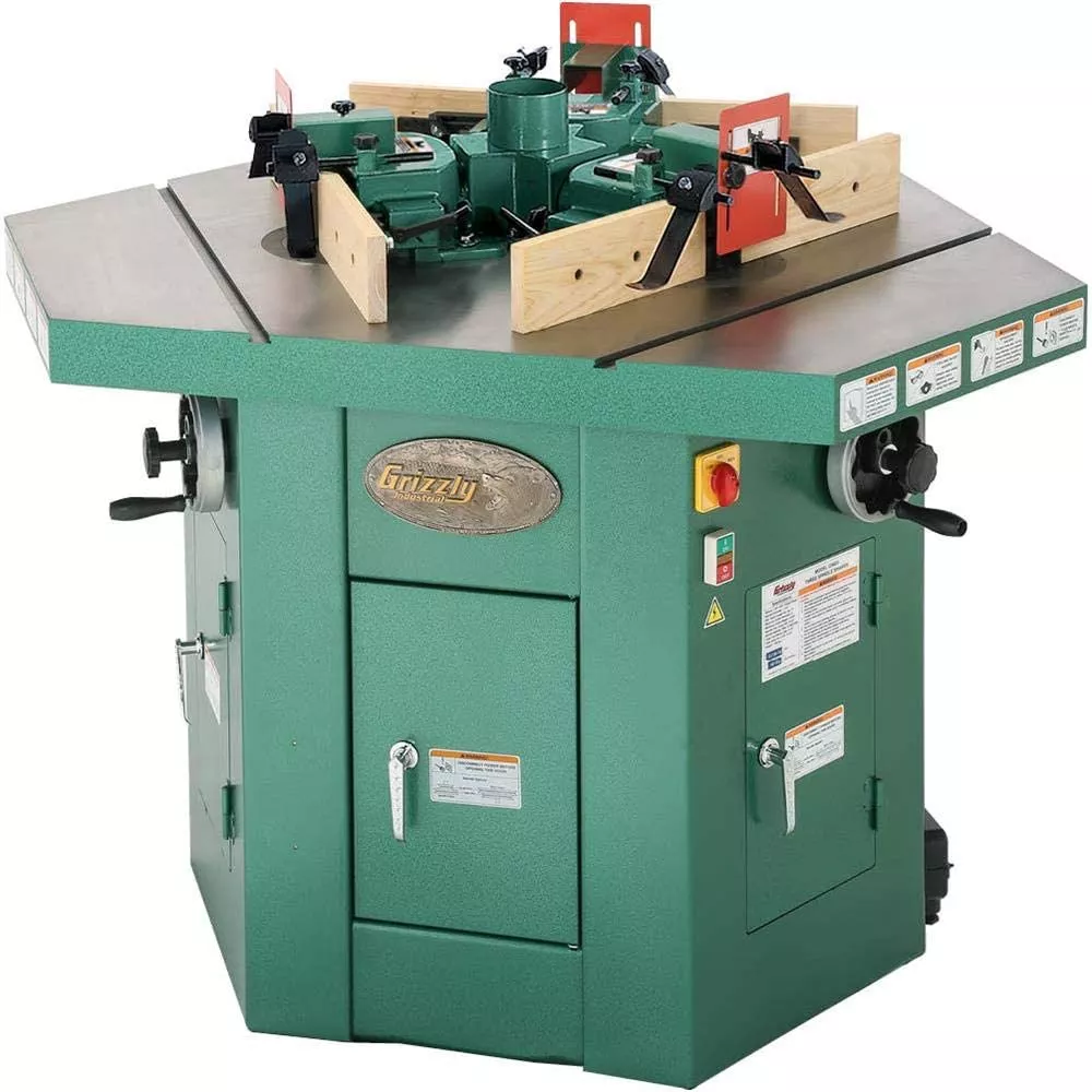 Grizzly Industrial G9933-3 HP Three Spindle Shaper