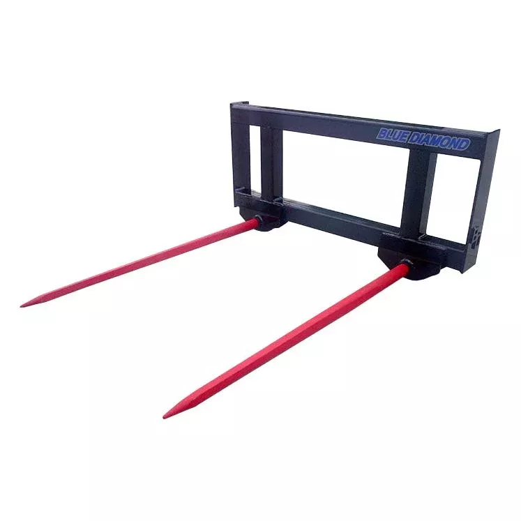 Hay Spear | 36'' | Double Bottom | Blue Diamond Attachments