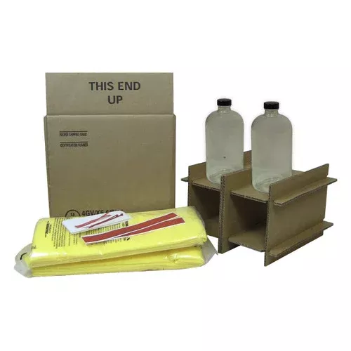 HAZMATPAC Two 32 oz. Bottles w/ PVC Coating Packaging System