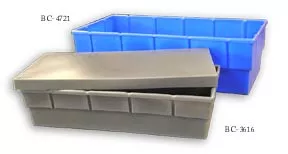 Heavy-Duty Molded Plastic Boxes With Lids