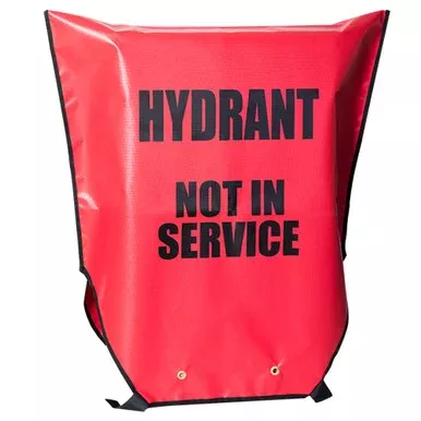 Heavy Duty Red Fire Hydrant Out of Service Covers