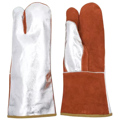High Heat Aluminized/Leather Combo Mitt | Ranpro