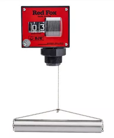 Husky 007665 BJE Red Fox 99'' Liquid Level Gauge w/ Horizontal Float and 2'' NPT Tank Fitting