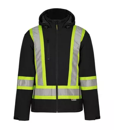 HV512 | Insulated Soft Shell Jacket with 3″ Reflective Stripes | Nat’s