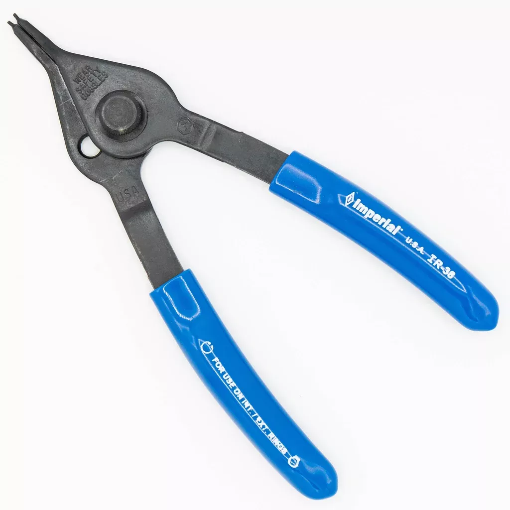 Imperial IR-38 Retaining Ring Pliers Convertible .038″ Tip Diameter for External and Internal Retaining Rings (Milbar 12R)