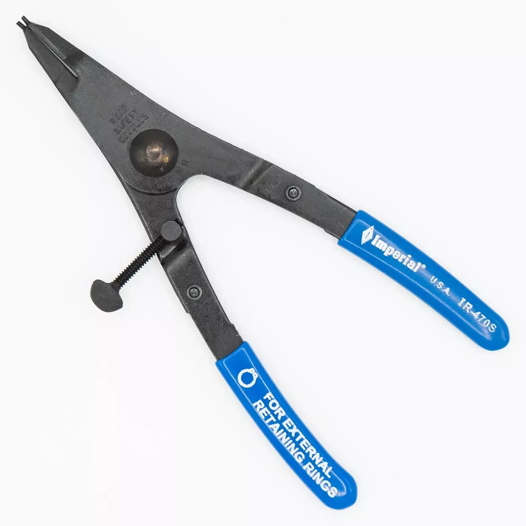 Imperial IR-470S External Retaining Ring (Circlip) Pliers .047″ Tip Diameter (Milbar 202R)
