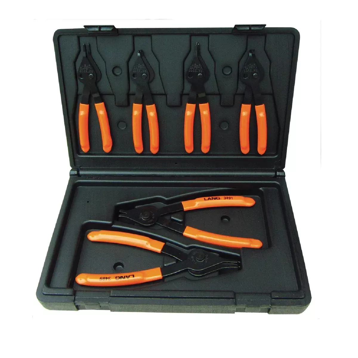 Lang Kastar 3497 6-Piece Combination Internal External Snap Ring Pliers