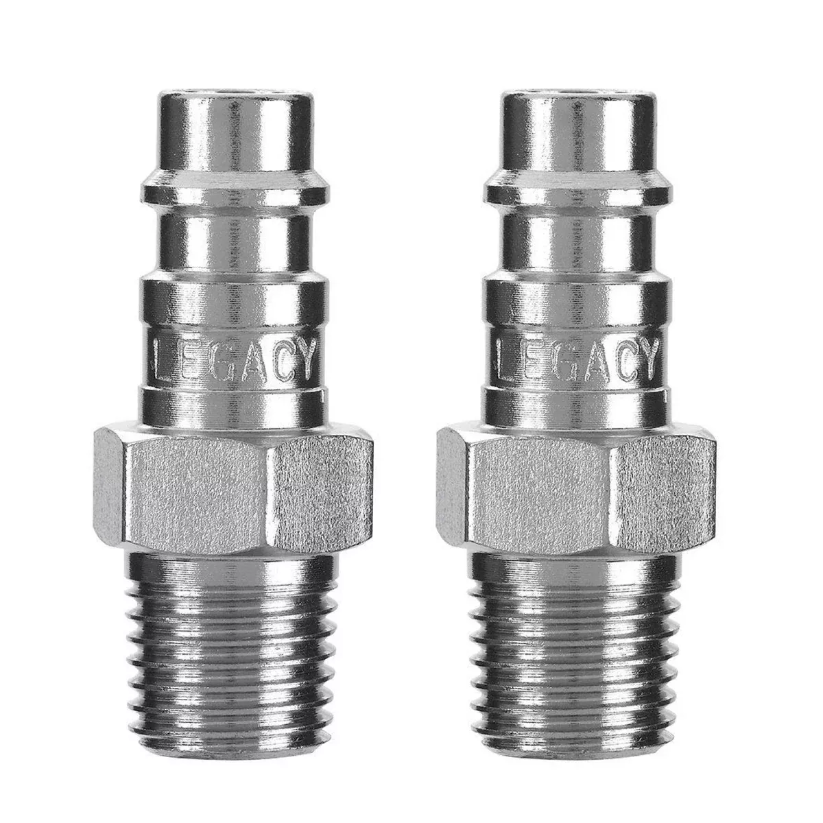 Legacy A53440FZ-2PK Hi Flow Plug 1/4" Body 1/4" MNPT 2-Pack Flexzilla Pro