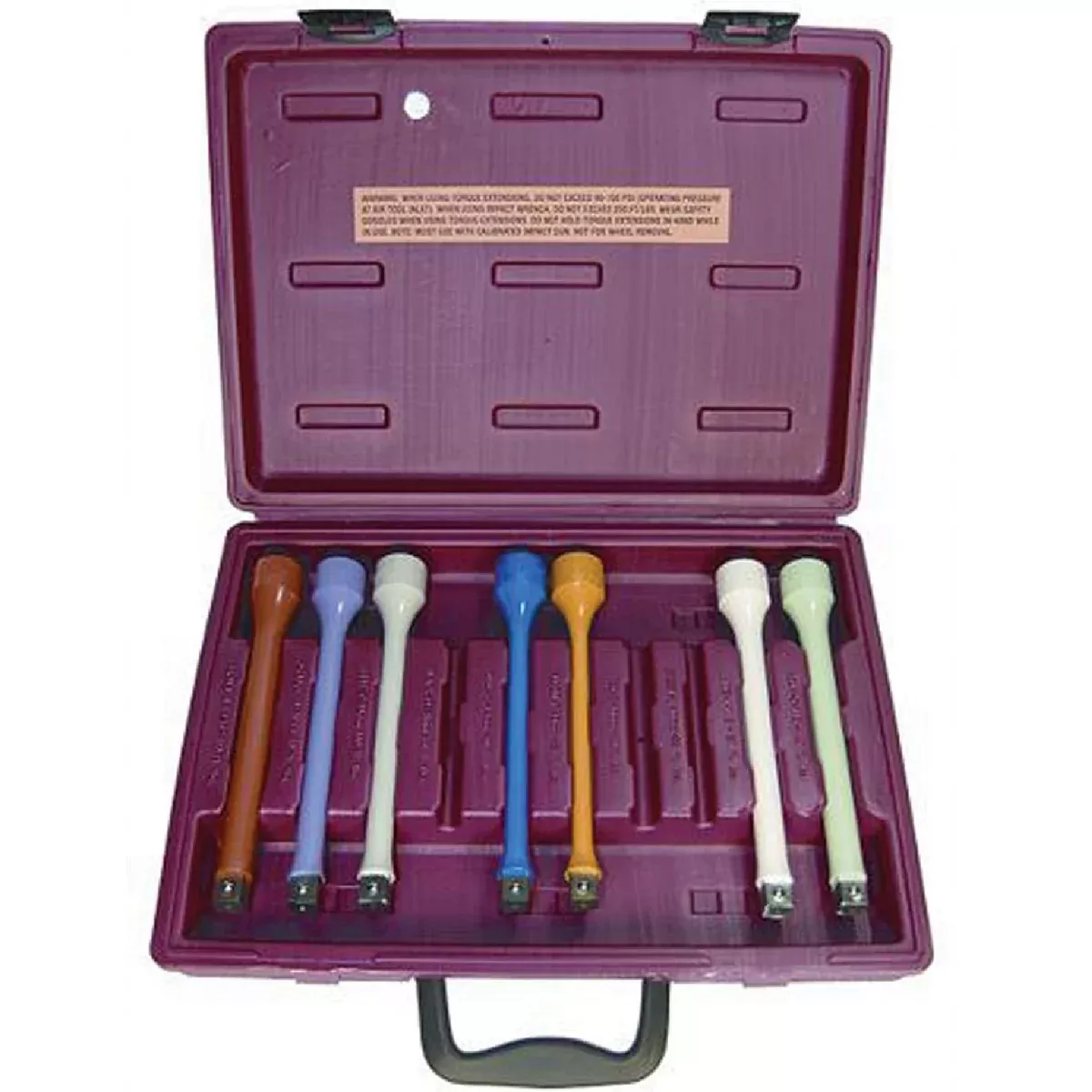Lock Technology 1470 7 Piece 1/2" Drive Wheel Torque Extension Set