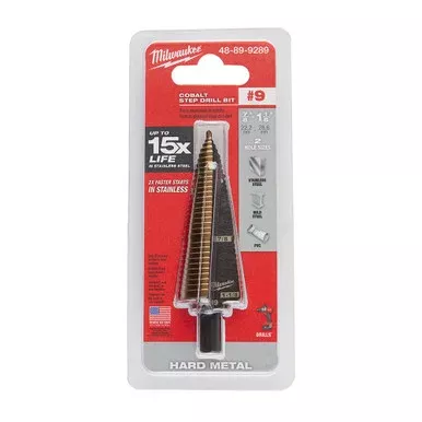 Milwaukee 48-89-9289 #9 COBALT Step Drill Bit