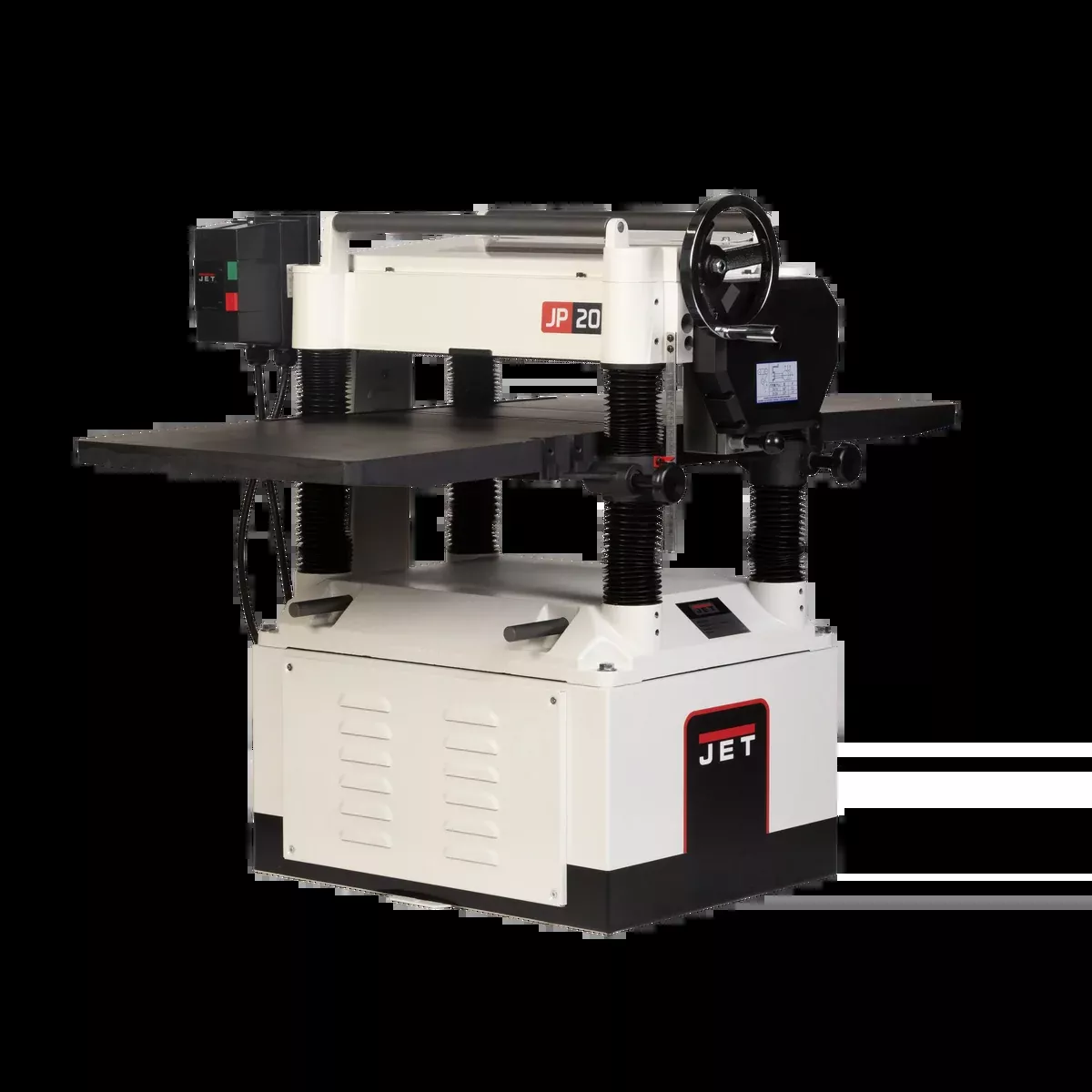 NEW JET Black JWP-208HH-BLK, 20″ Helical Head Planer, 230V 1PH, 5HP