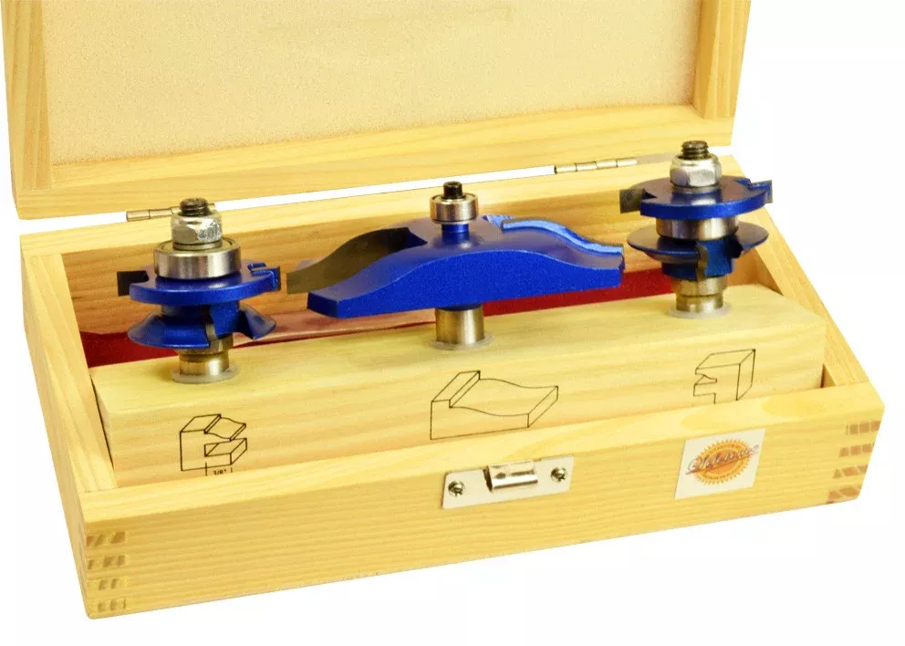 OGEE RAISED PANEL BIT ROUTER BIT SET 1/2