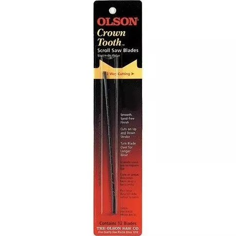 Olson Crown Tooth Scroll Saw Blades