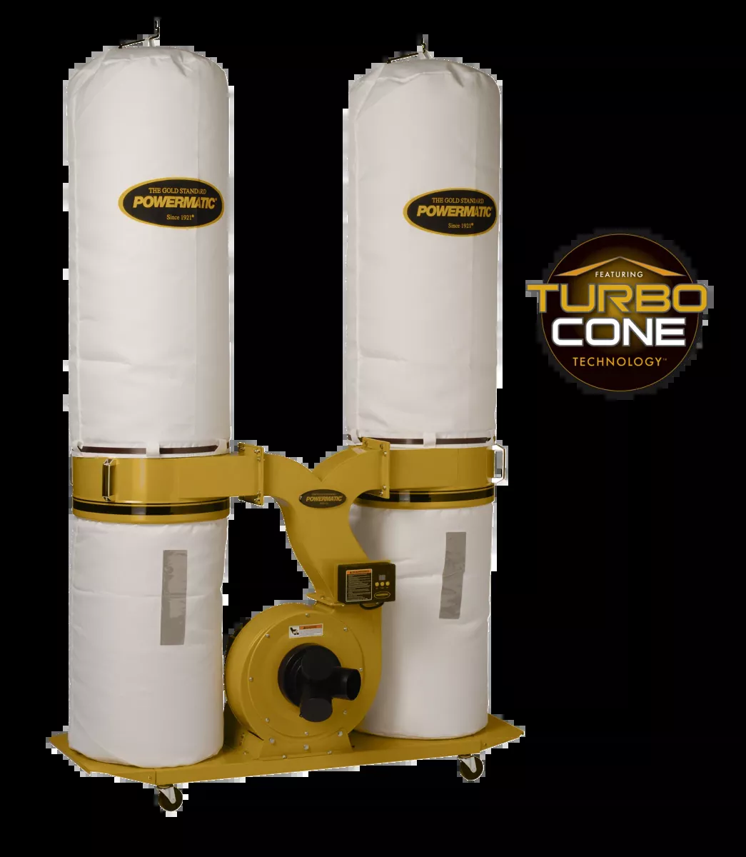 PM1900TX-BK3 Dust Collector, 3HP 3PH 230/460V, 30-Micron Bag Filter Kit