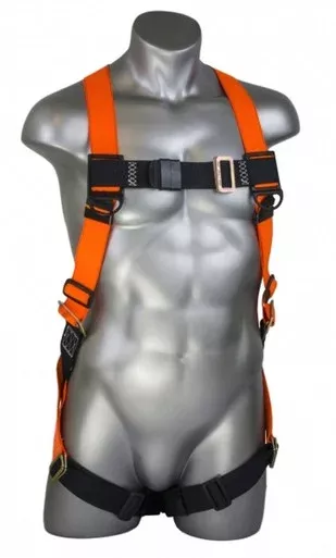 Polyester Harness w/ Pass-Thru Legs & Back D-Ring | Guardian Fall Protection