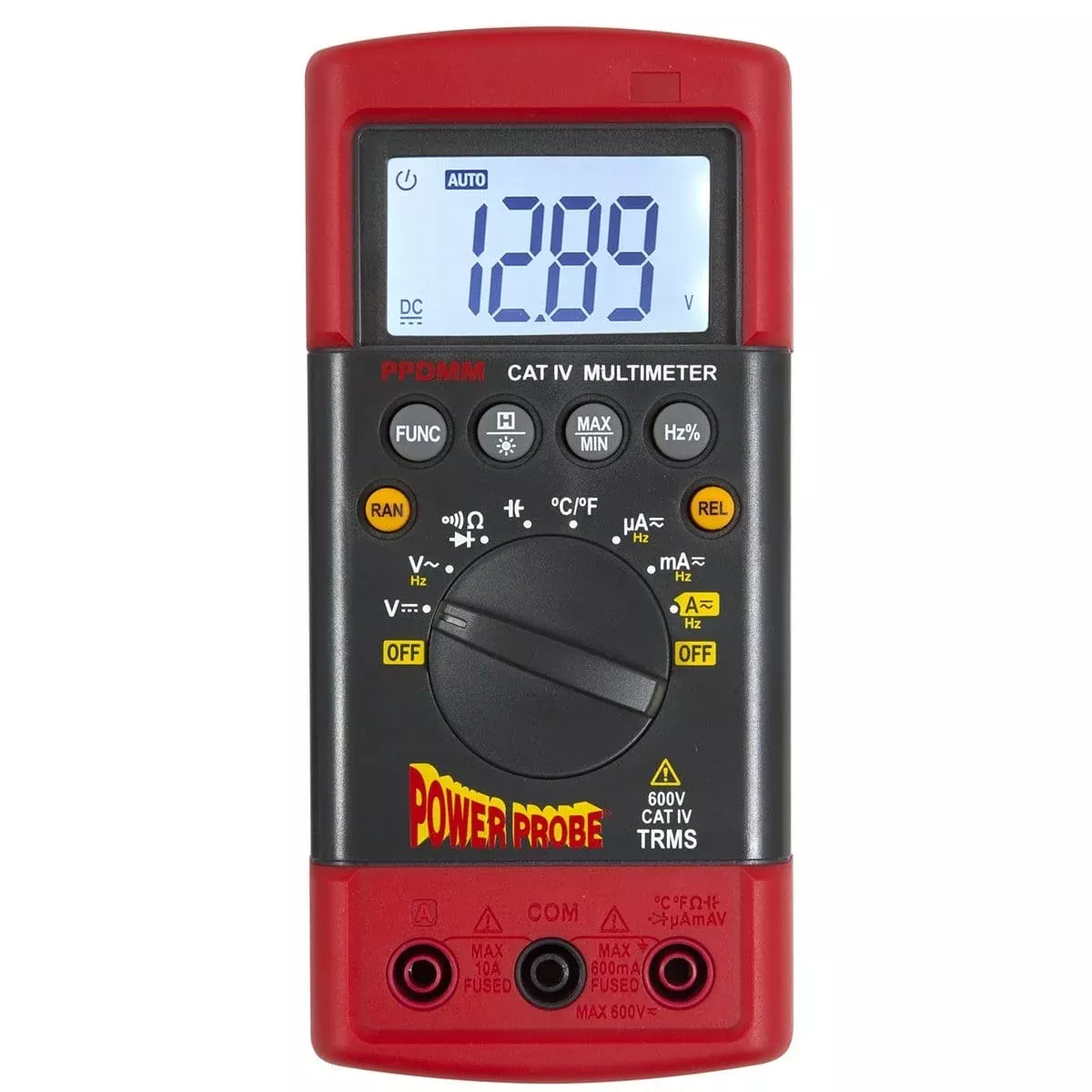 Power Probe tek PPDMM Cat-Iv 600V Rugged Digital Multimeter