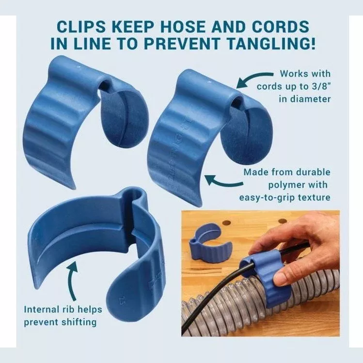 Rockler Dust Right Dust Hose Cord Clips 3-Pack