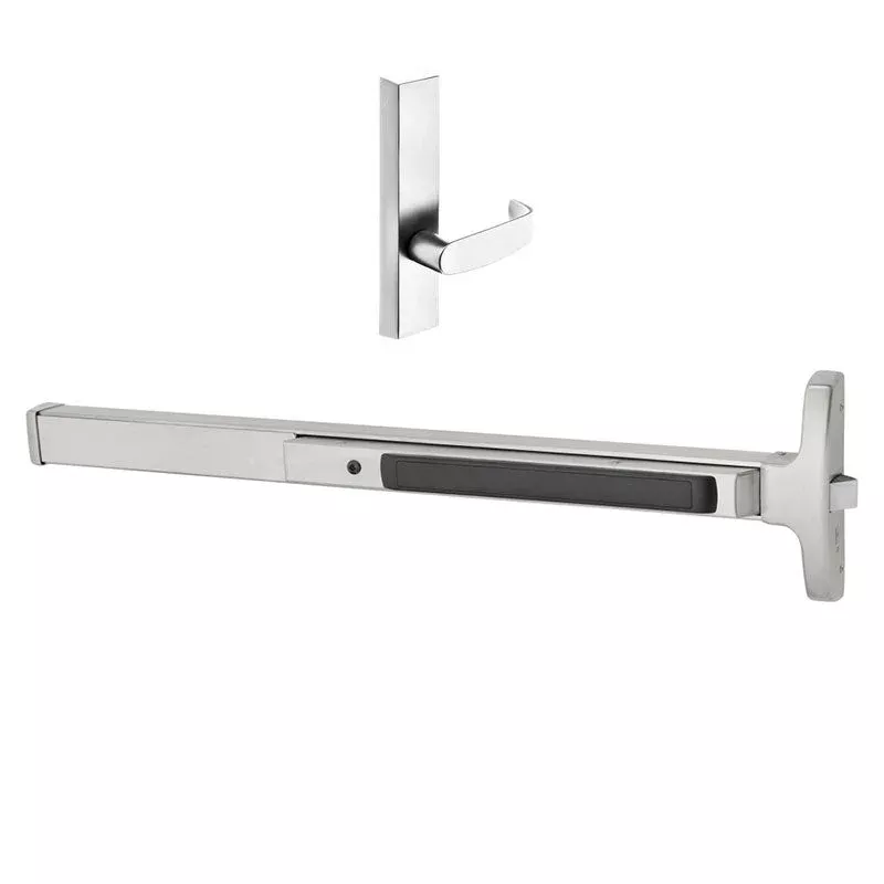 Sargent 8515-G-ETL Narrow Stile Rim Exit Device, Passage Function, Non Keyed, ETL Trim, 43″-48″ Bar