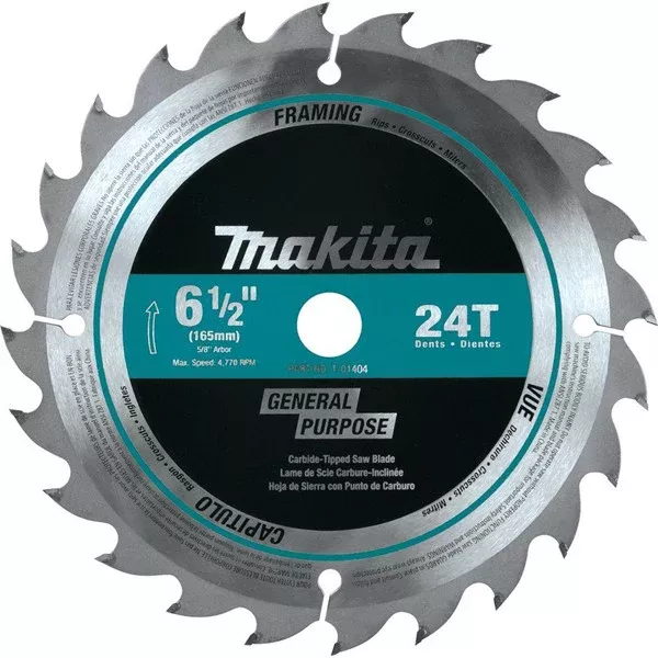 SAW BLADE CIRCULAR CT 6-1/2" 24T MAKITA