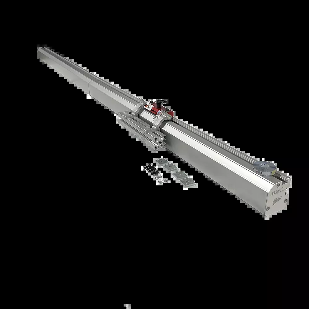 Saw Measuring System with Flip Foot