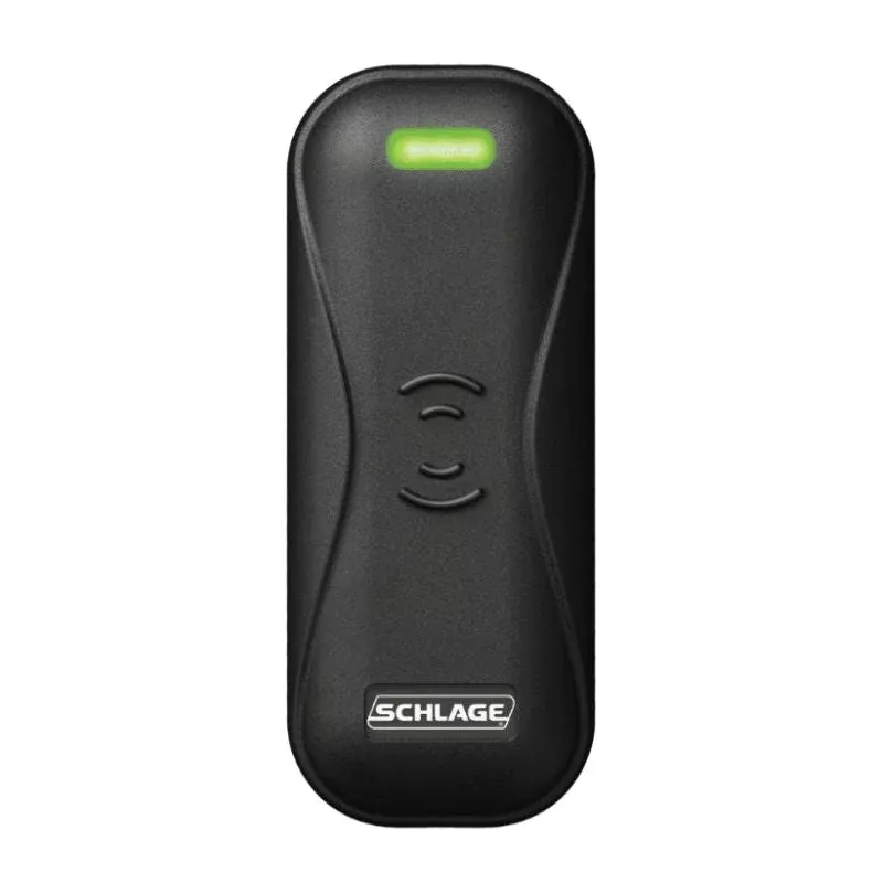 Schlage Electronics PR10 Networked Proximity Reader, Mini Mullion, Black Finish