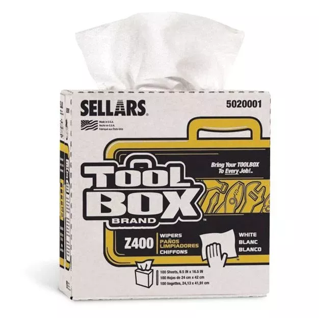Sellars Toolbox Z300 Wipers - 16.5" x 8.5", 135 Wipes/Box