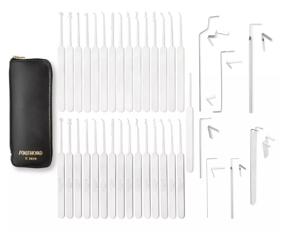 SouthOrd 38pc Slim Line Type Lock Pick Set