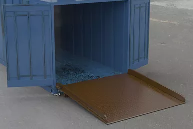 Steel Container Ramps with Side Rails