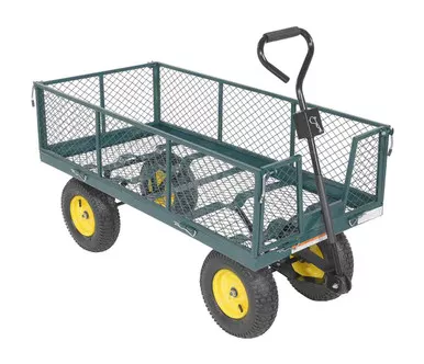 Steel Landscape Cart with Fold Down Side