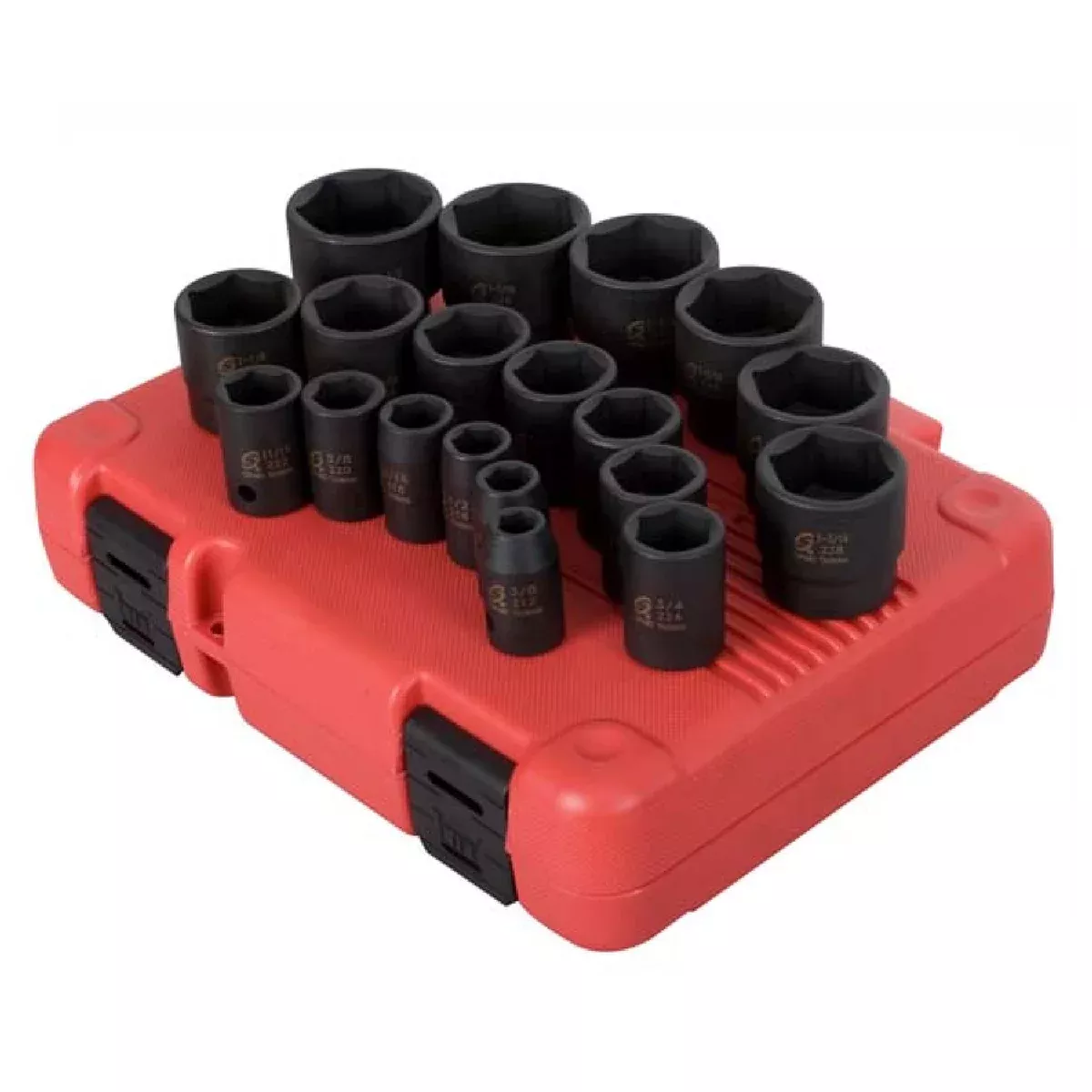 Sunex 2640 19 Piece 1/2″ Drive SAE Impact Socket Set