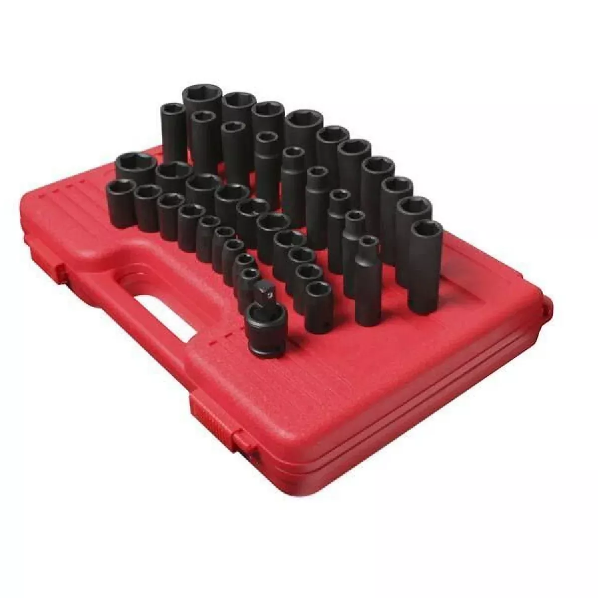 Sunex 2669 1/2″ Drive Metric Impact Socket Set – 39 Pieces