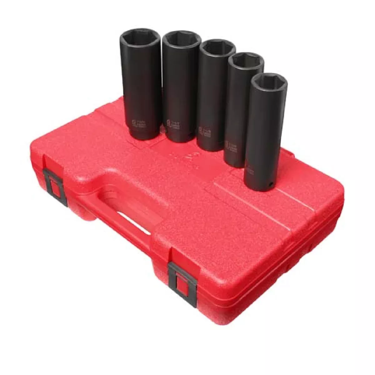 Sunex 2845 1/2″ Drive 5 Piece Extra Deep SAE Impact Socket Set
