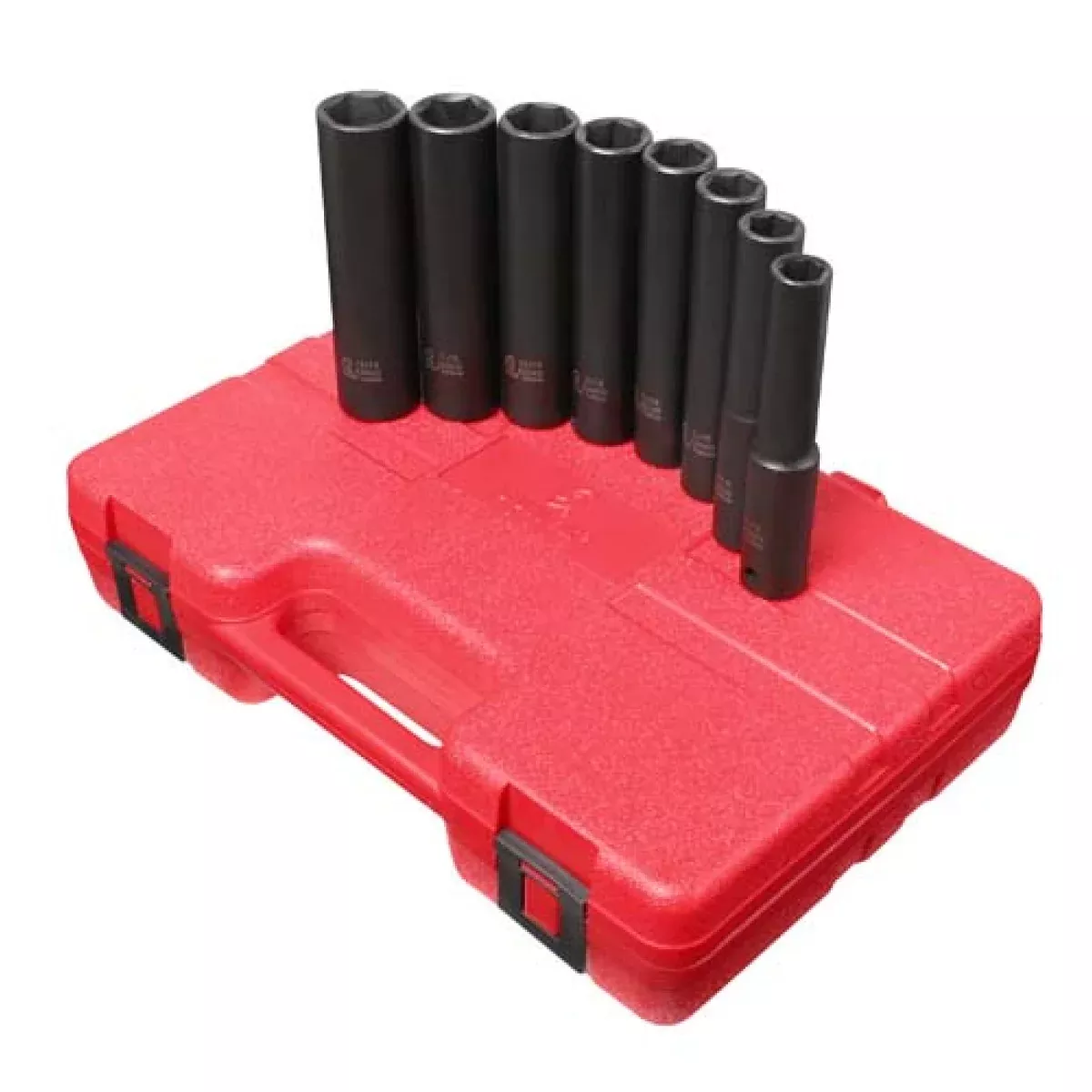 Sunex 2848 8-Piece 1/2″ Drive Extra Deep SAE Impact Socket Set