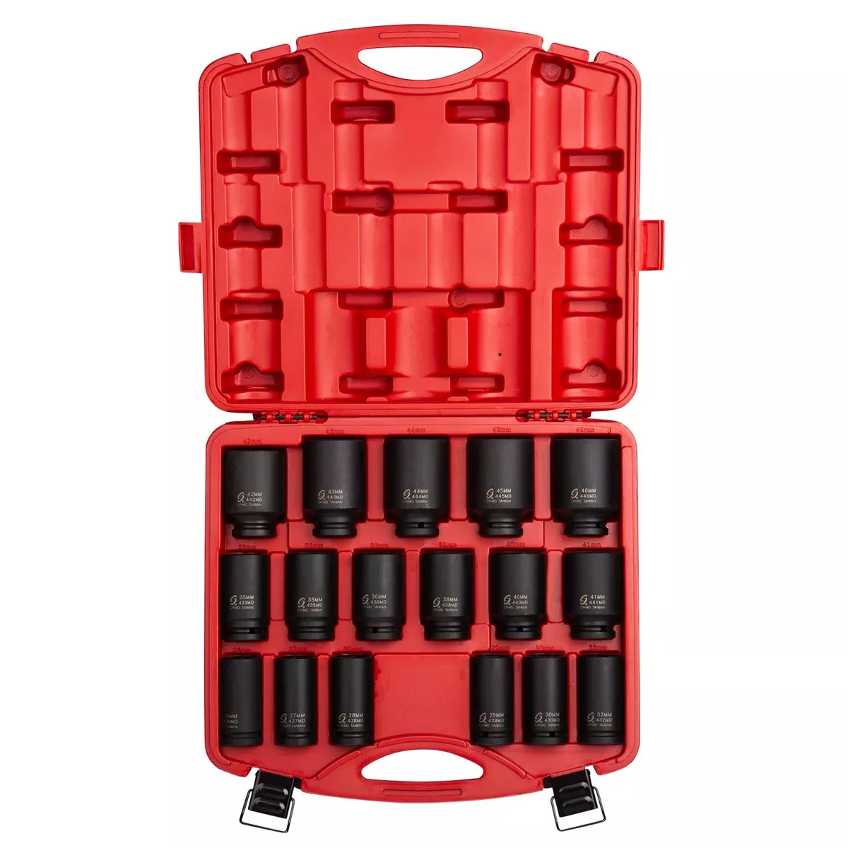 Sunex 4686 17-Piece Deep 3/4″ Drive Metric Impact Socket Set