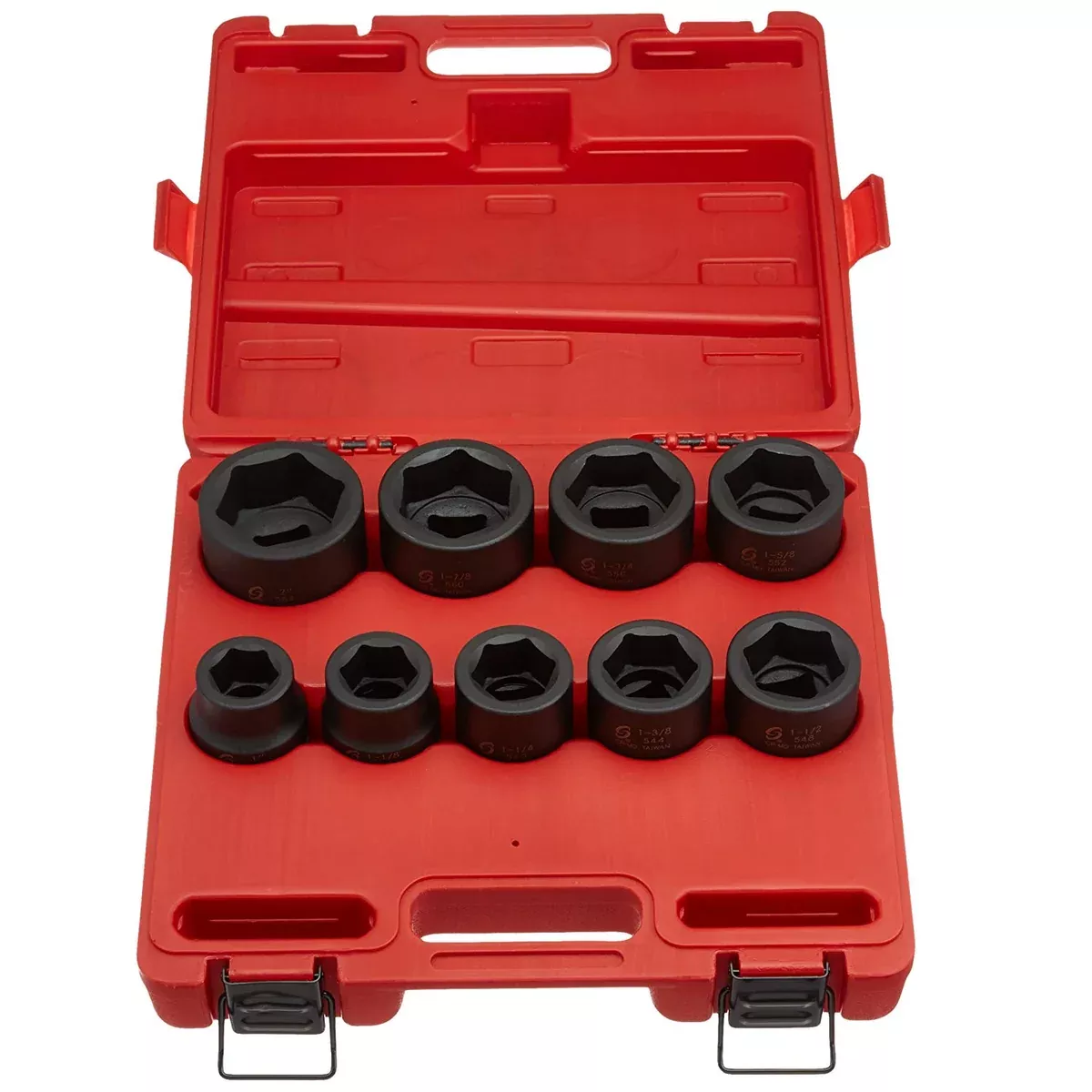 Sunex 5699 9-Piece SAE Shallow Socket Set 1″ Drive