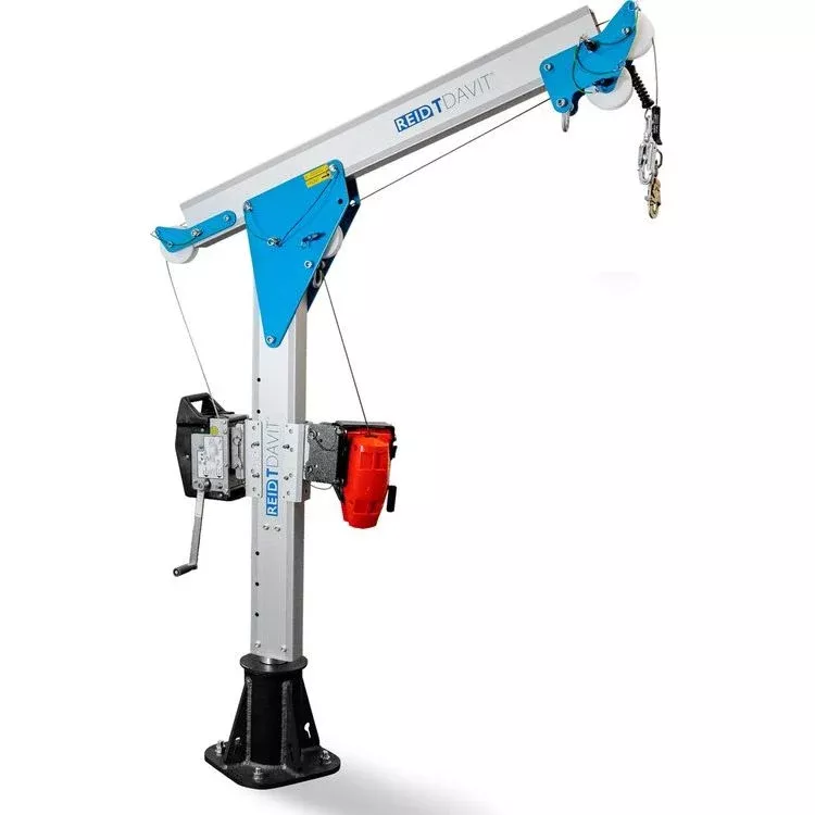 T-Davit Type Double Winched | Column Option 4 Beam Option 0 | Reid Lifting US-TDDWA4A0