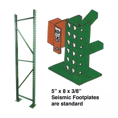 Teardrop 36 x 144 Storage Rack Upright